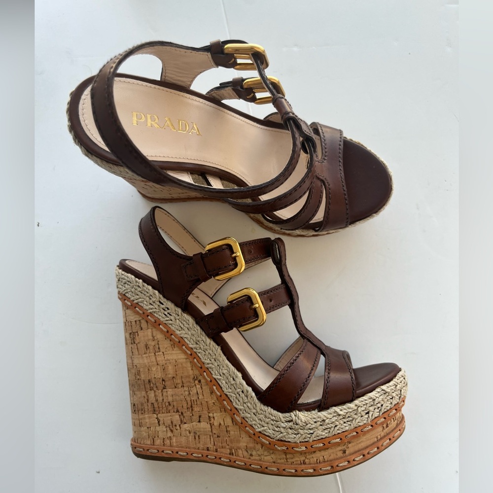 Prada wedges
